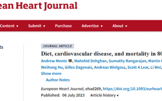 水果、蔬菜、坚果、豆类、鱼类和全脂乳制品，是降低心血管疾病的关键