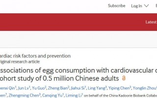 北大团队发现：一天一个鸡蛋，心血管疾病死亡风险降18%！